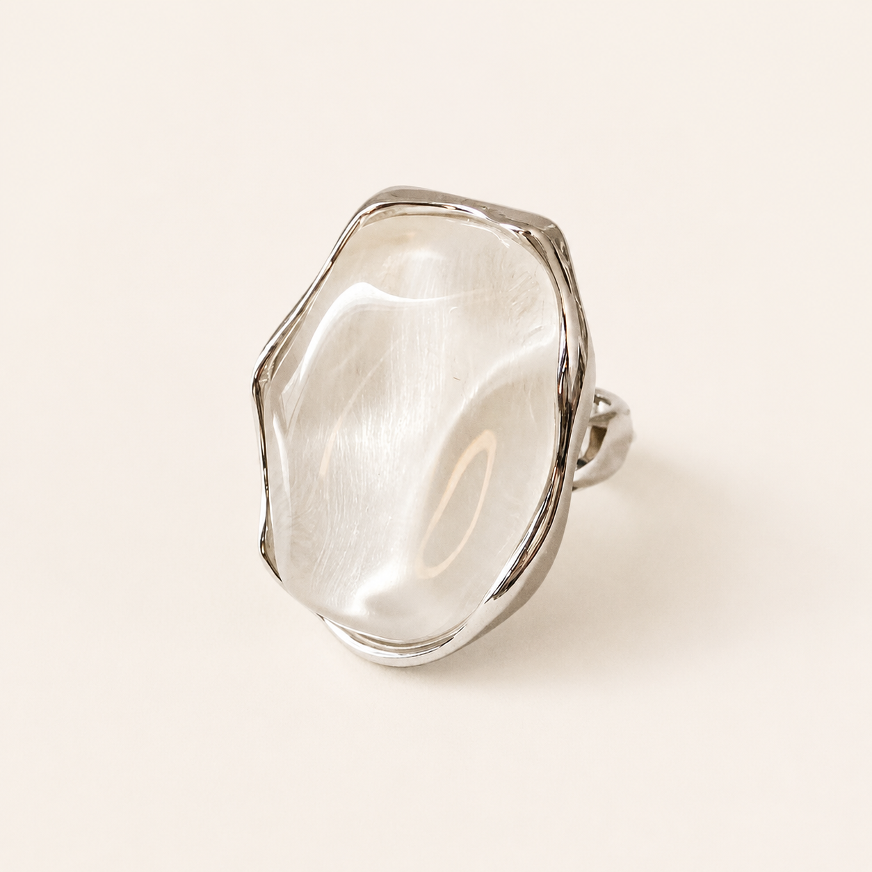 Luminous Spring Statement Open Ring