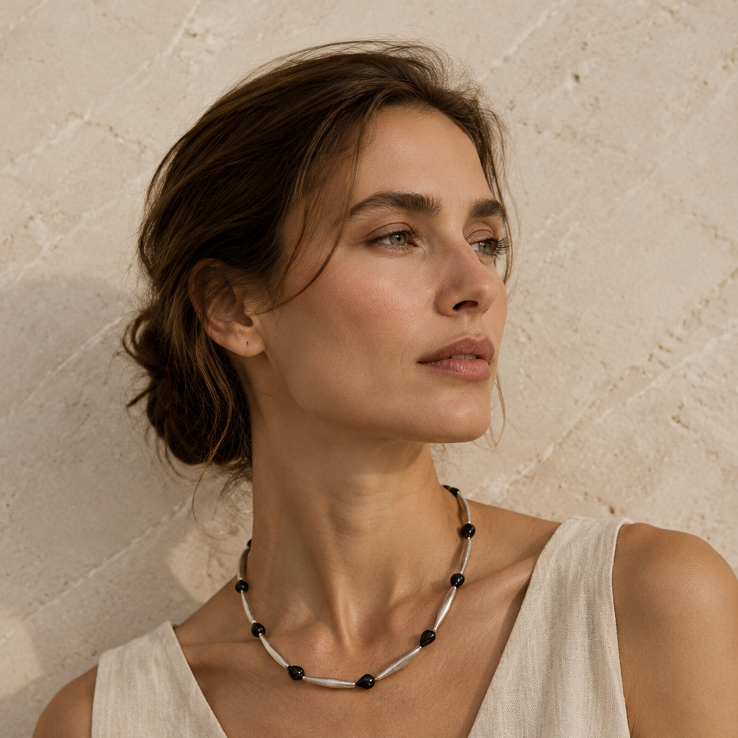 Skyline Stone Beaded Necklace