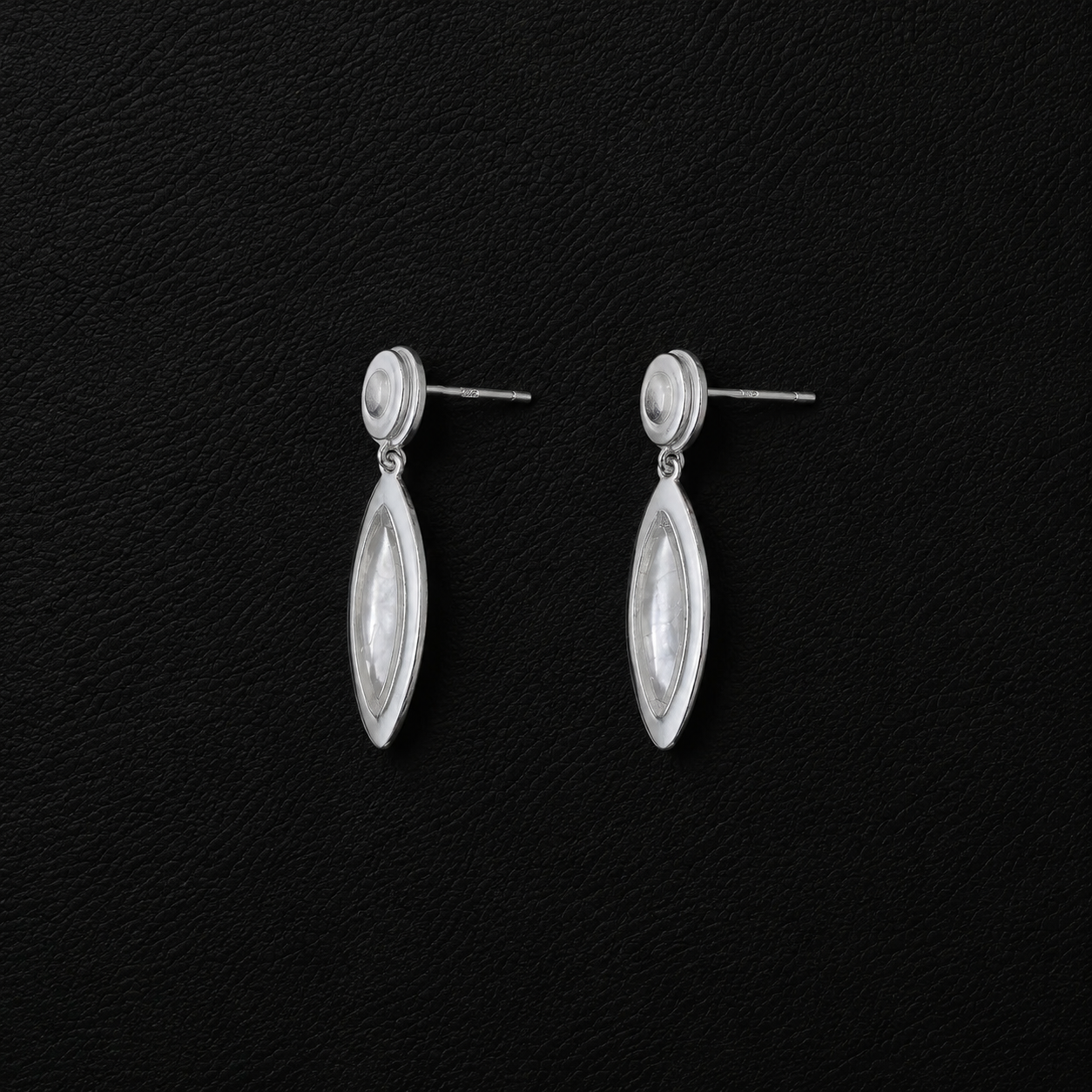 Sterling Silver Seashell Drop Earrings