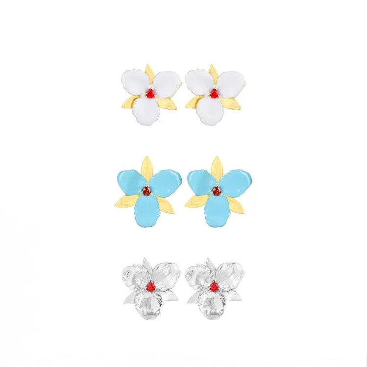 Blossom Gem Statement Earrings