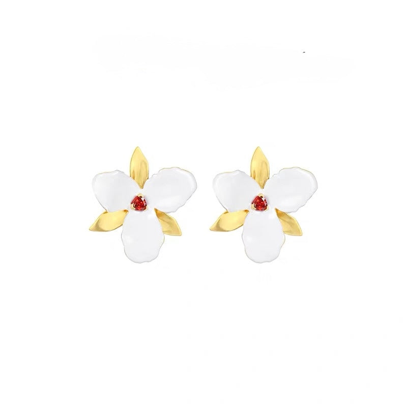 Blossom Gem Statement Earrings