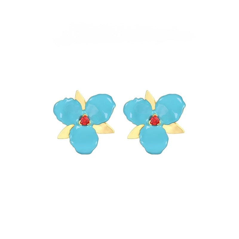Blossom Gem Statement Earrings