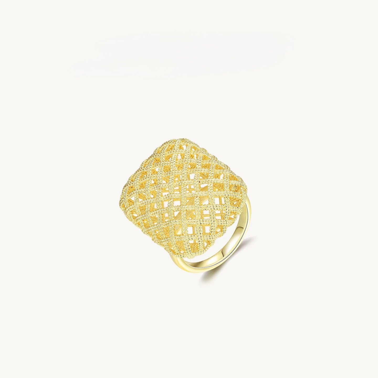 Sugar Cube Woven Ring