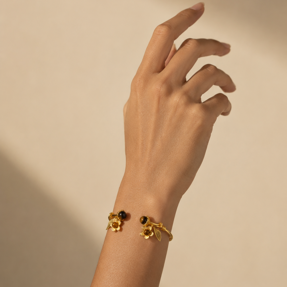 Botanical Whisper Natural Stone Cuff