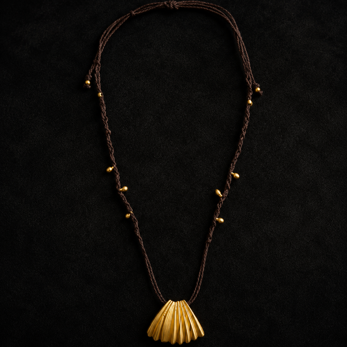 Palm Leaf Pendant Necklace