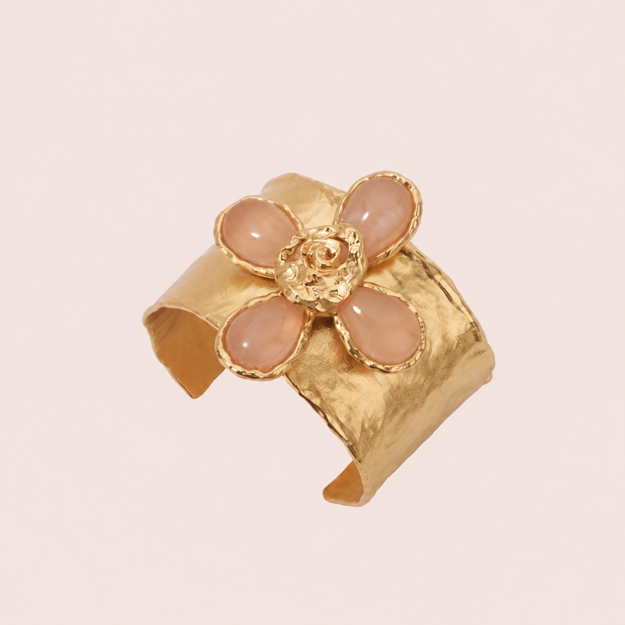 Rosalie Rose Quartz Statement Cuff