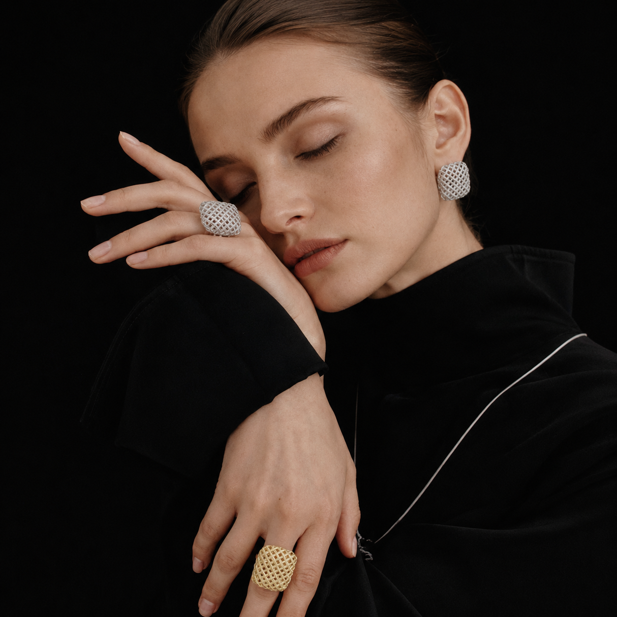 Sugar Cube Woven Ring