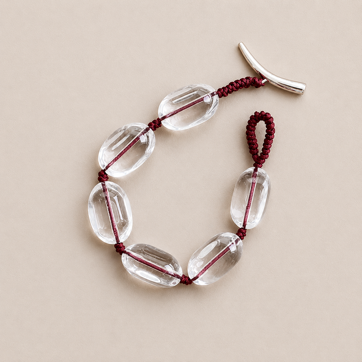 Clear Quartz Dewdrop Bracelet