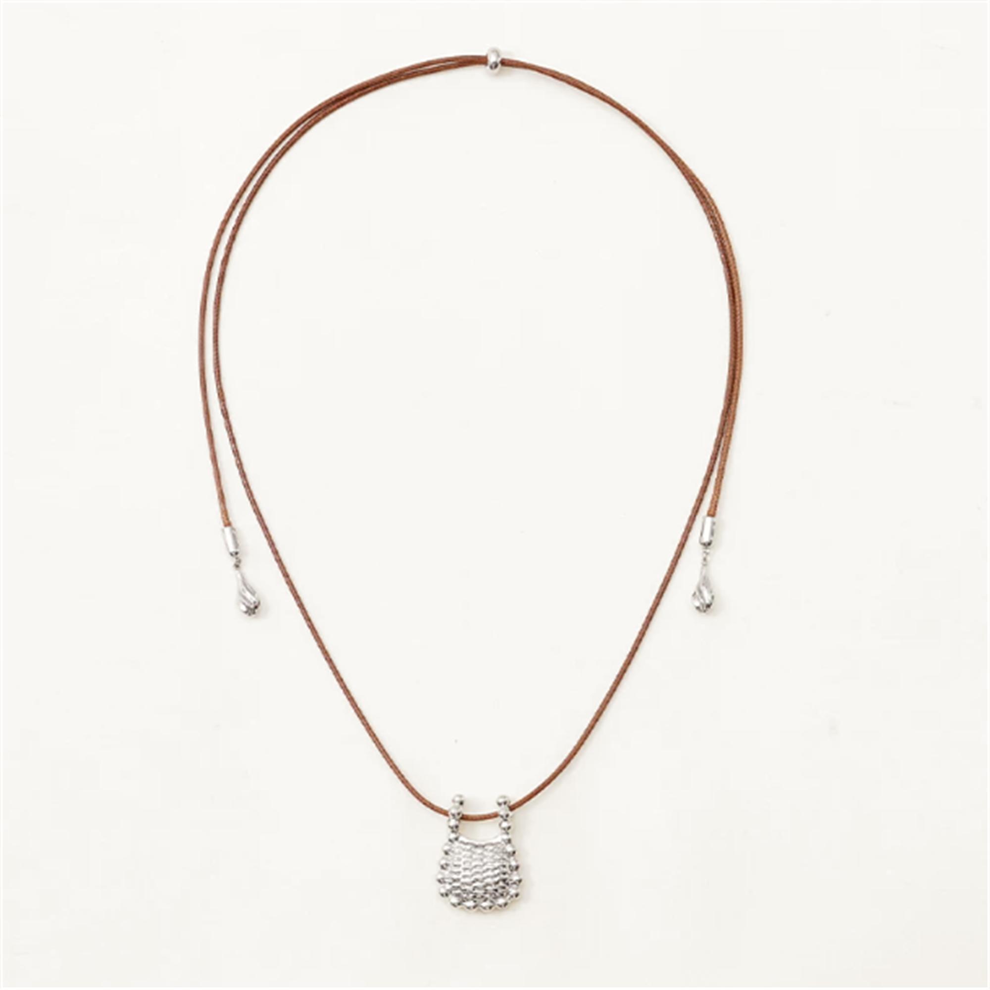 Luminous Woven Pendant Necklace