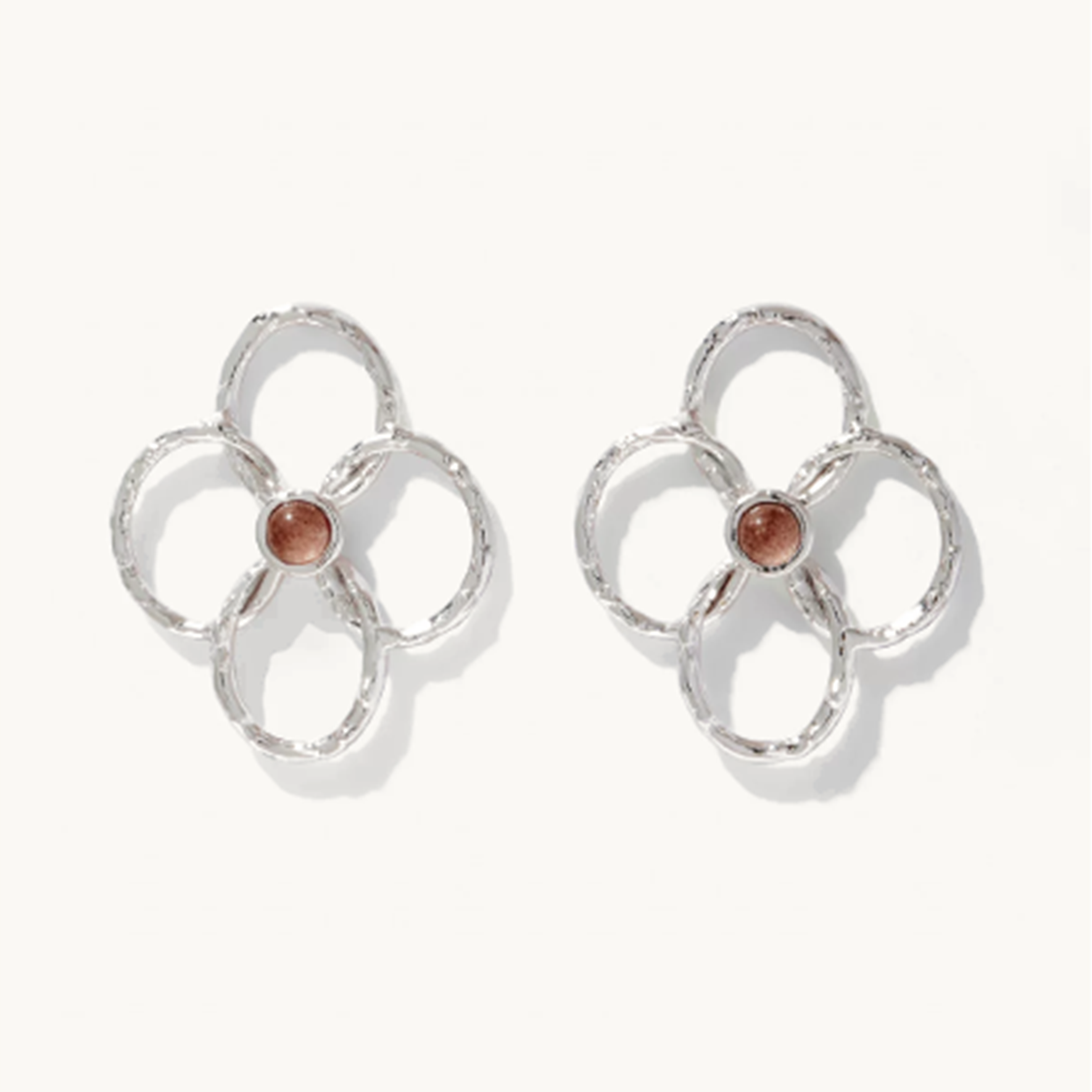 Flora Openwork Flower Earrings