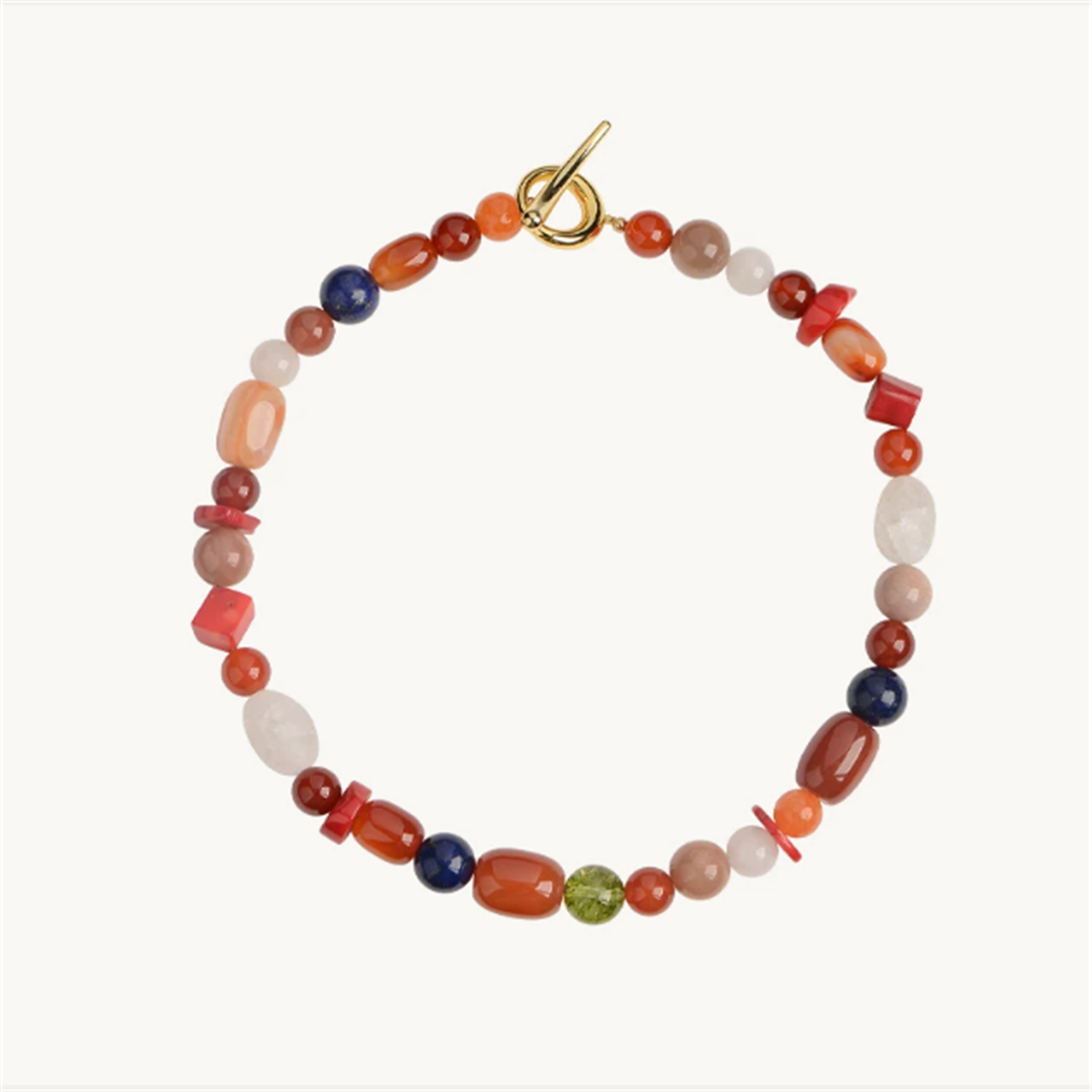 Sunset Agate Crystal Necklace