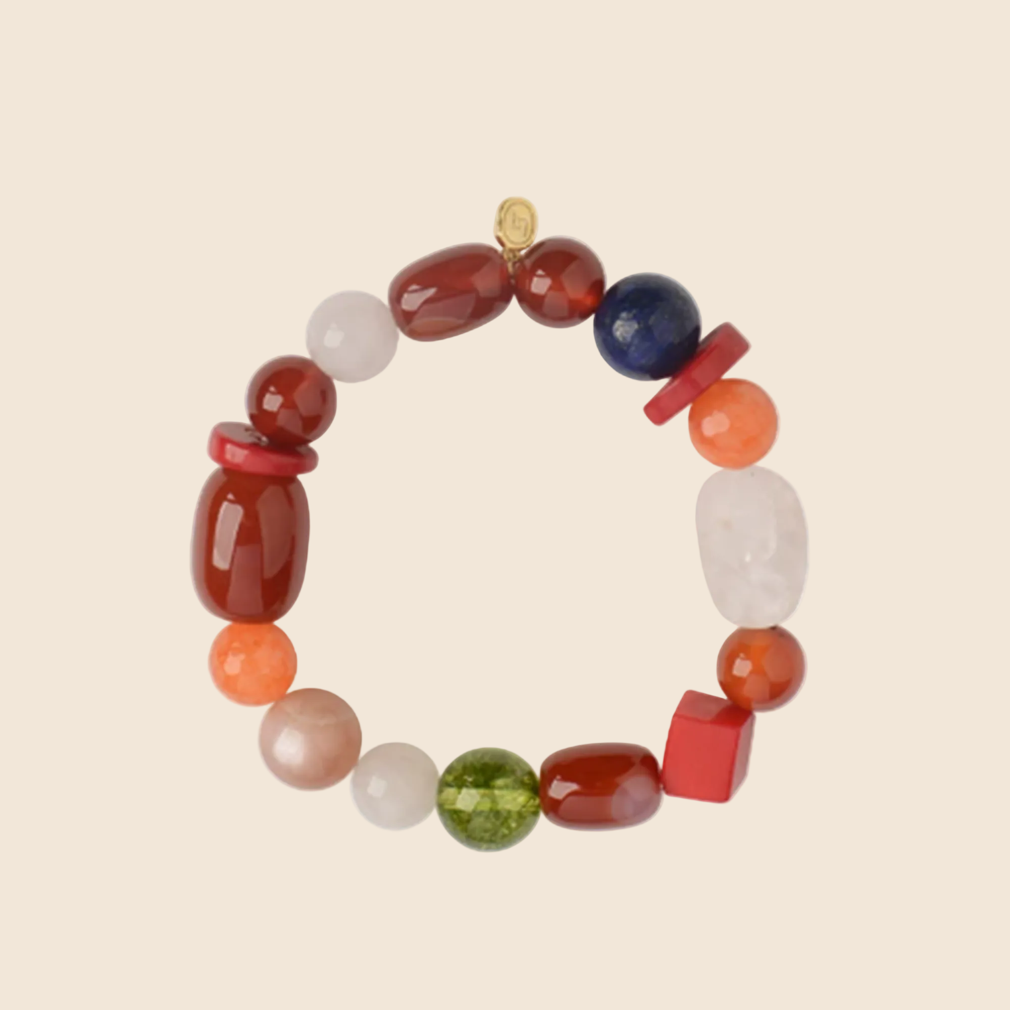 Sunset Agate Crystal Bracelet