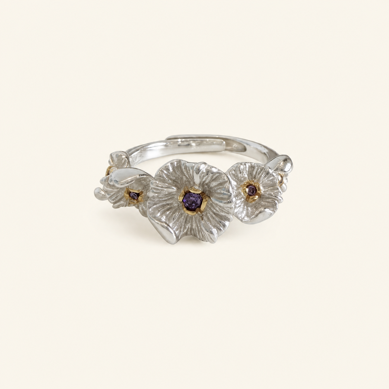 Mandala Gradient Bloom Ring