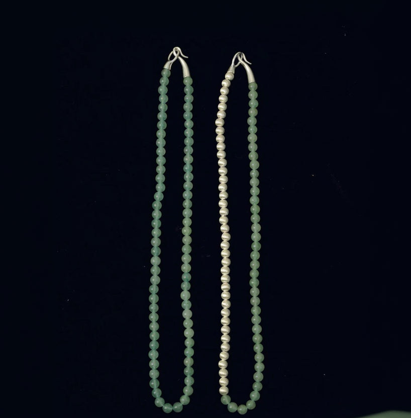 Acqua Green Aventurine Beaded Necklace