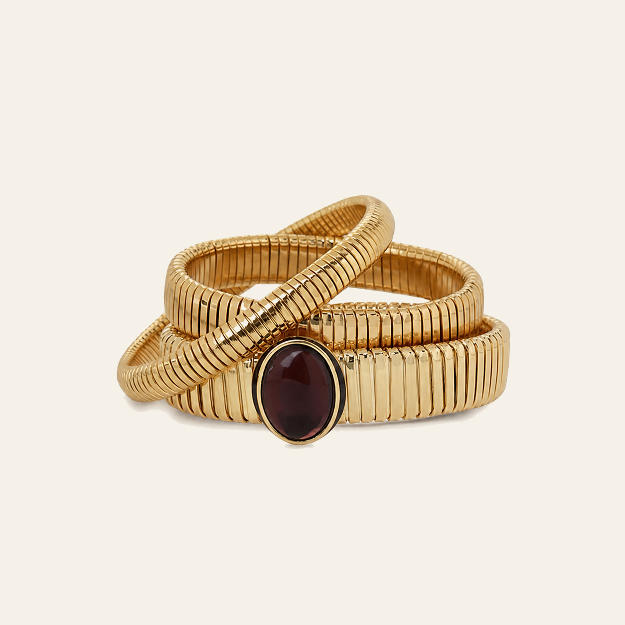 Golden Rhythm Stretch Bracelet