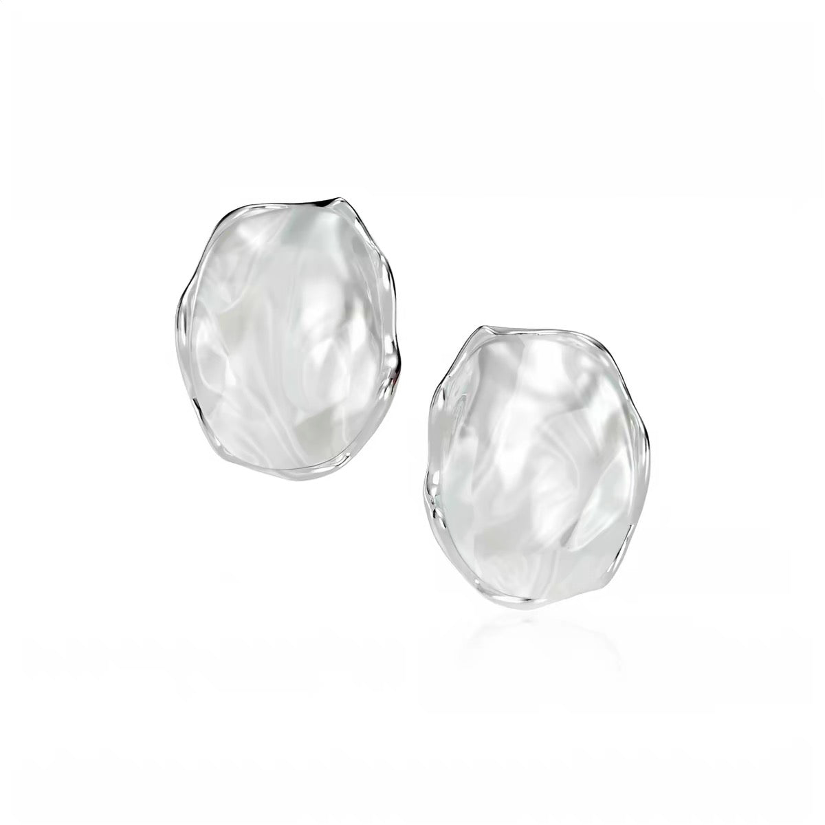Luminous Spring Stud Earrings
