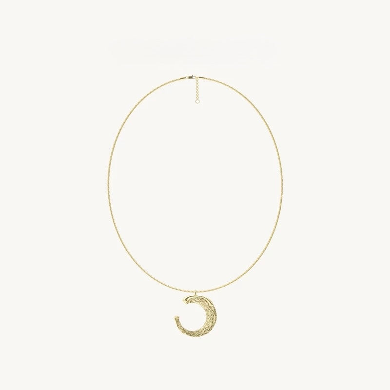 Gilded Crescent Necklace
