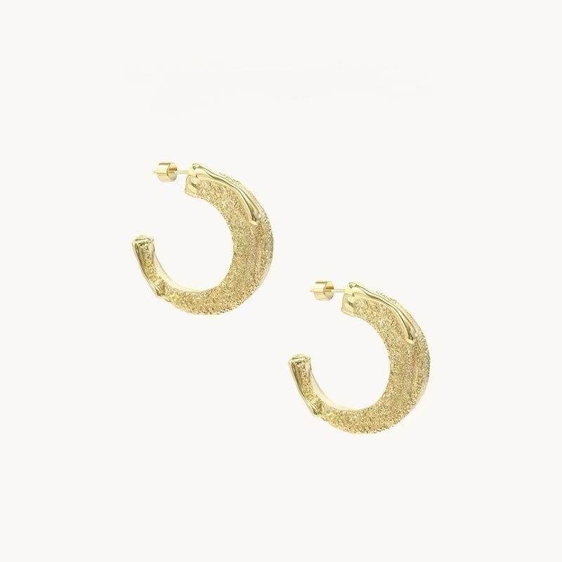 Gilded Crescent Earrings
