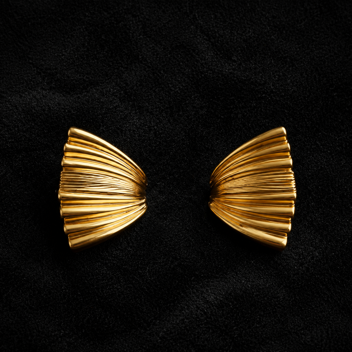 Palm Leaf Stud Earrings