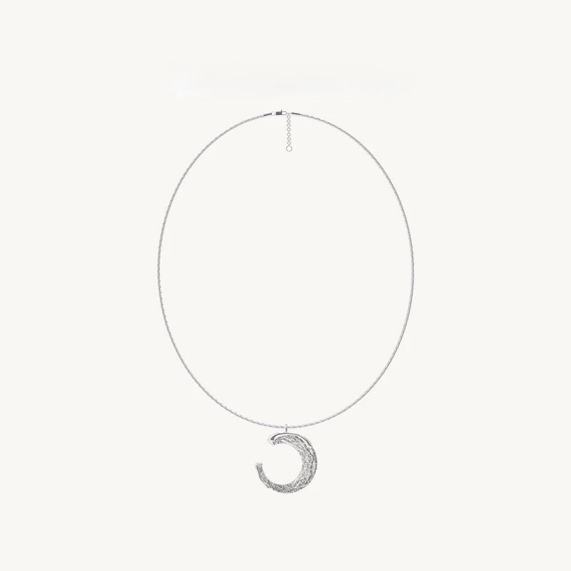 Gilded Crescent Necklace
