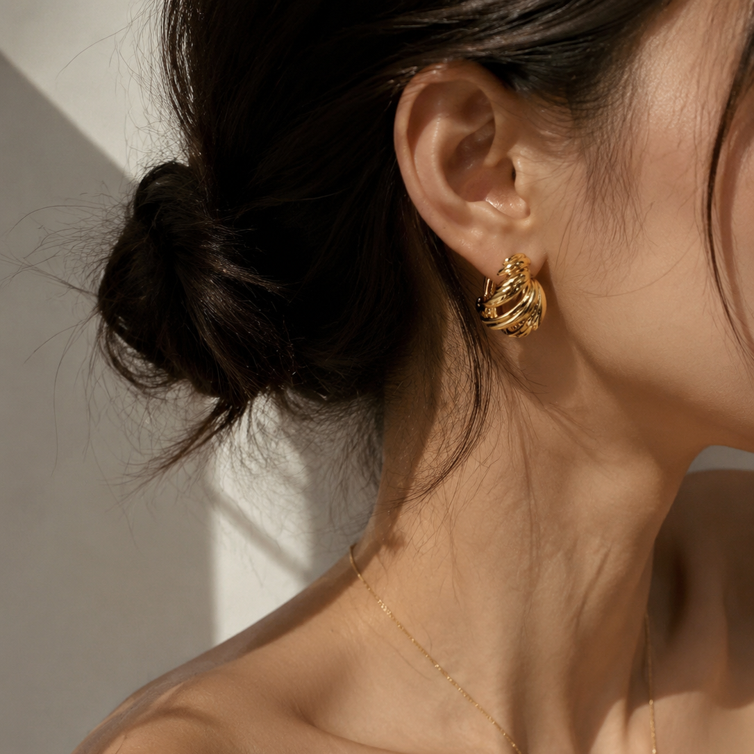 Firework Hoop Earrings